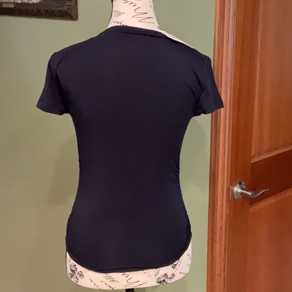 Fitted Blue Short Sleeve T-Shirt - Picture 4 of 4
